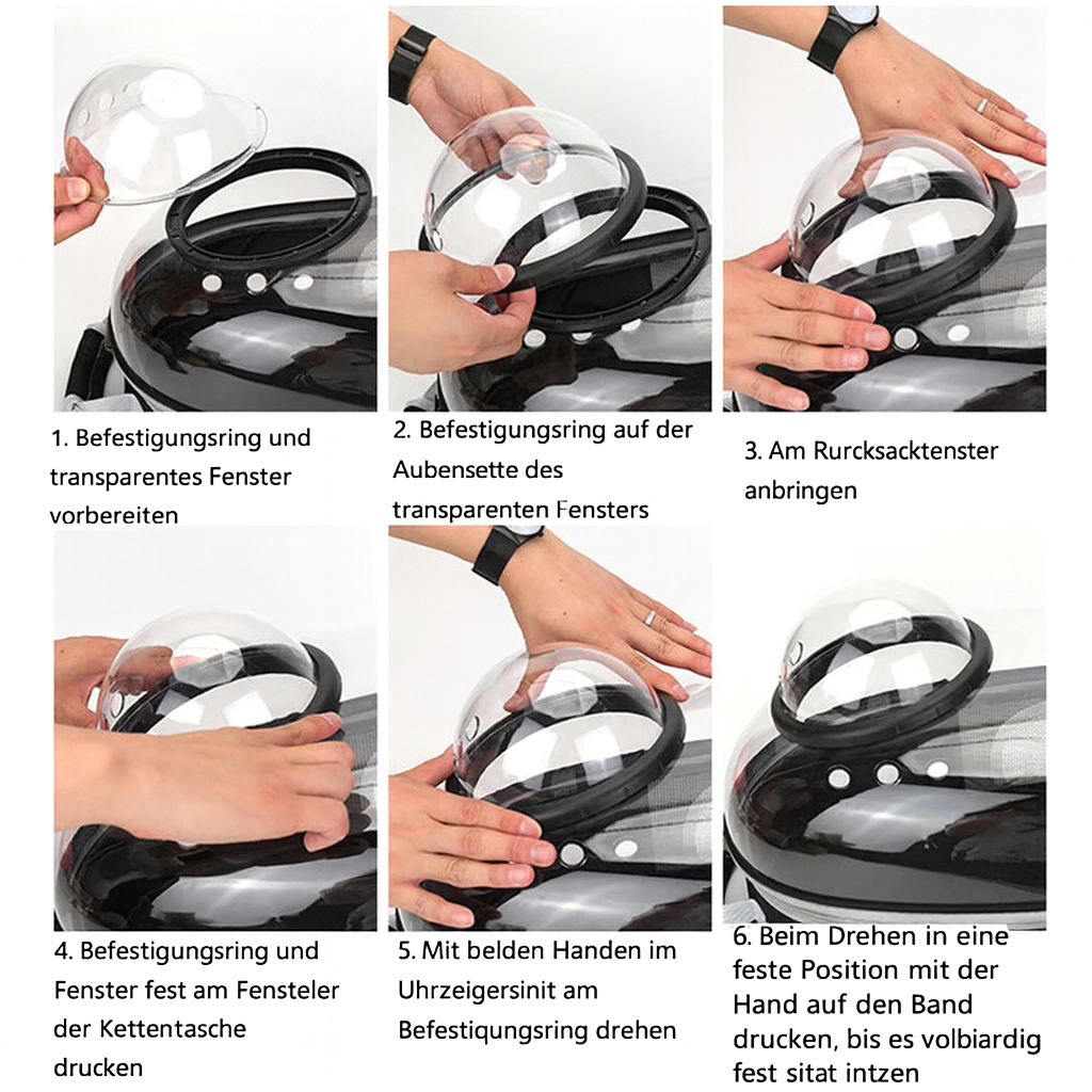 Transparente Tragetasche für Katzen