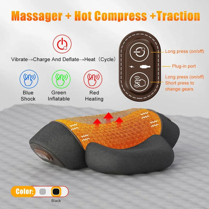 3-in-1 Nackentherapie- und Traktionskissen