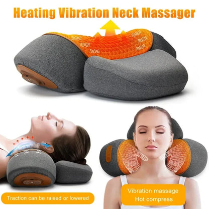 3-in-1 Nackentherapie- und Traktionskissen